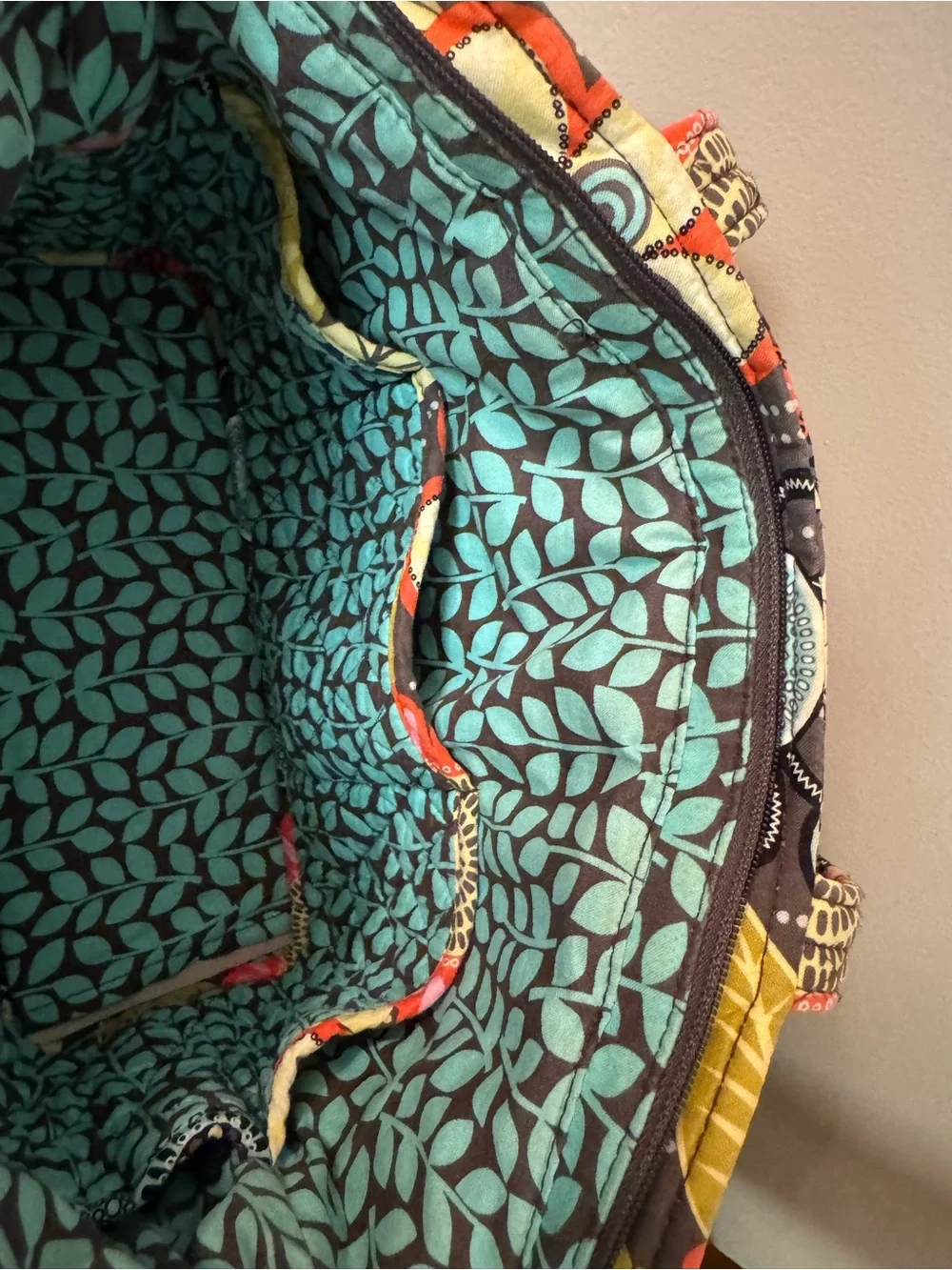 Retired Vera Bradley Quilted Tote in “Flower Shower”